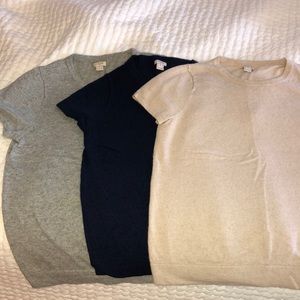 Bundle of 3 J Crew Short sleeve sweaters